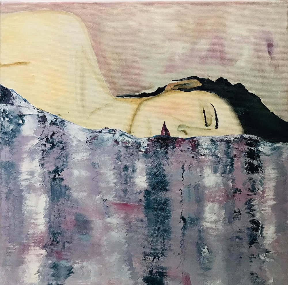 oil on canvas of dreamer