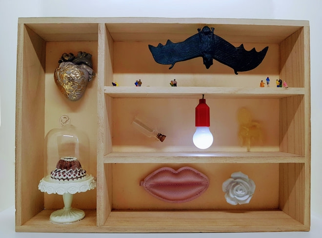 italian mixed media in sardine can